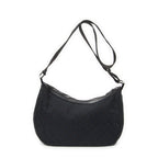 Gucci Round Zip Messenger Black GG Canvas — view 5