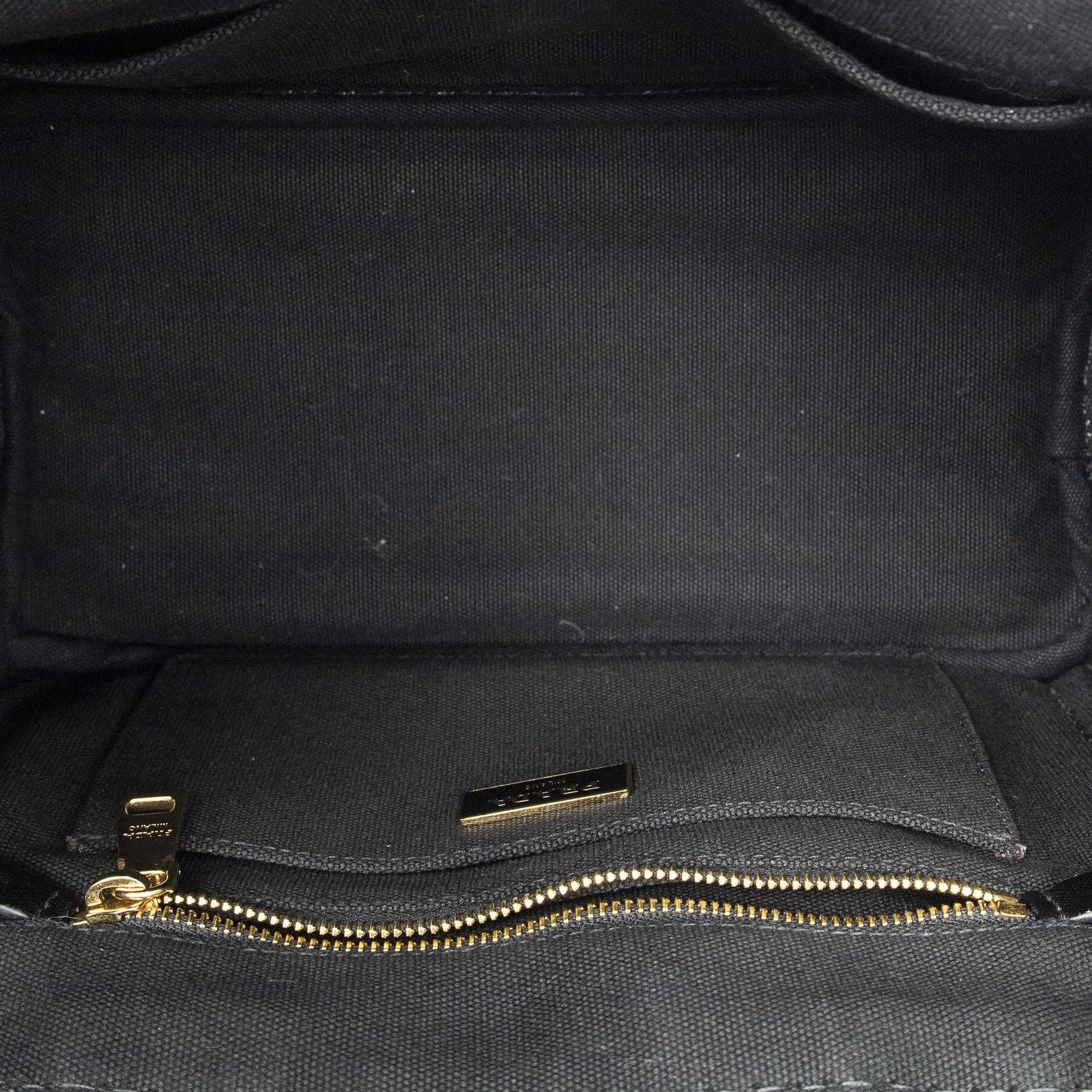 Prada Canapa Small Tote Black Canvas — view 9