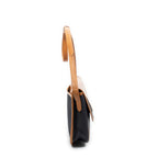 Saint Laurent Vintage Flap Crossbody Tan Black Van Gogh Canvas — view 4