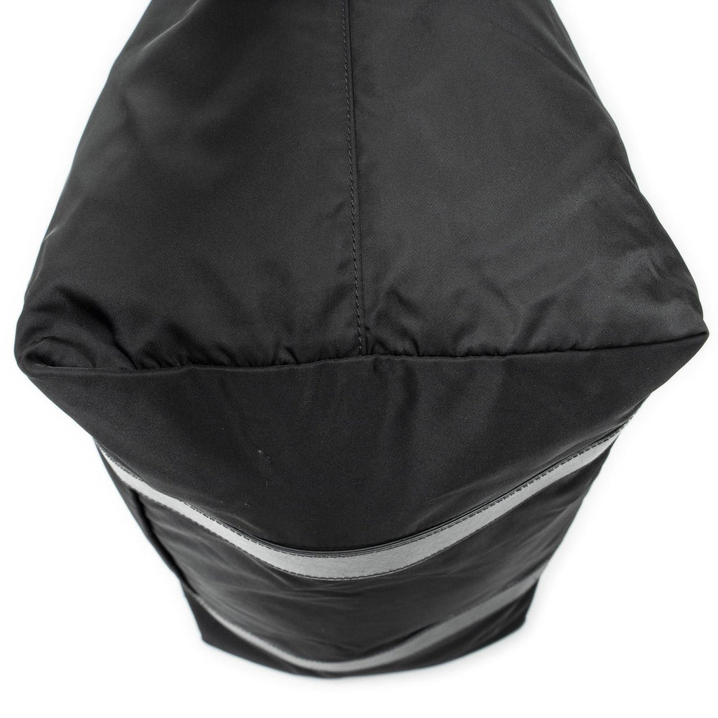 Prada Collapsible Weekender Black Nylon Canvas Travel — view 7