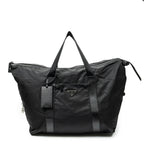 Prada Collapsible Weekender Black Nylon Canvas Travel