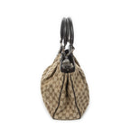 Gucci Mini Ski Tote Beige Dark Brown GG Canvas — view 3