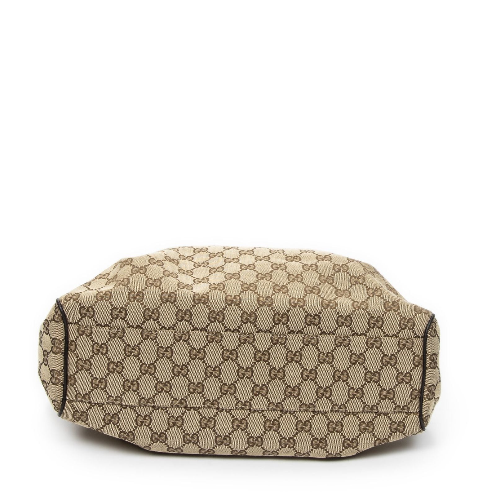 Gucci Mini Ski Tote Beige Dark Brown GG Canvas — view 6