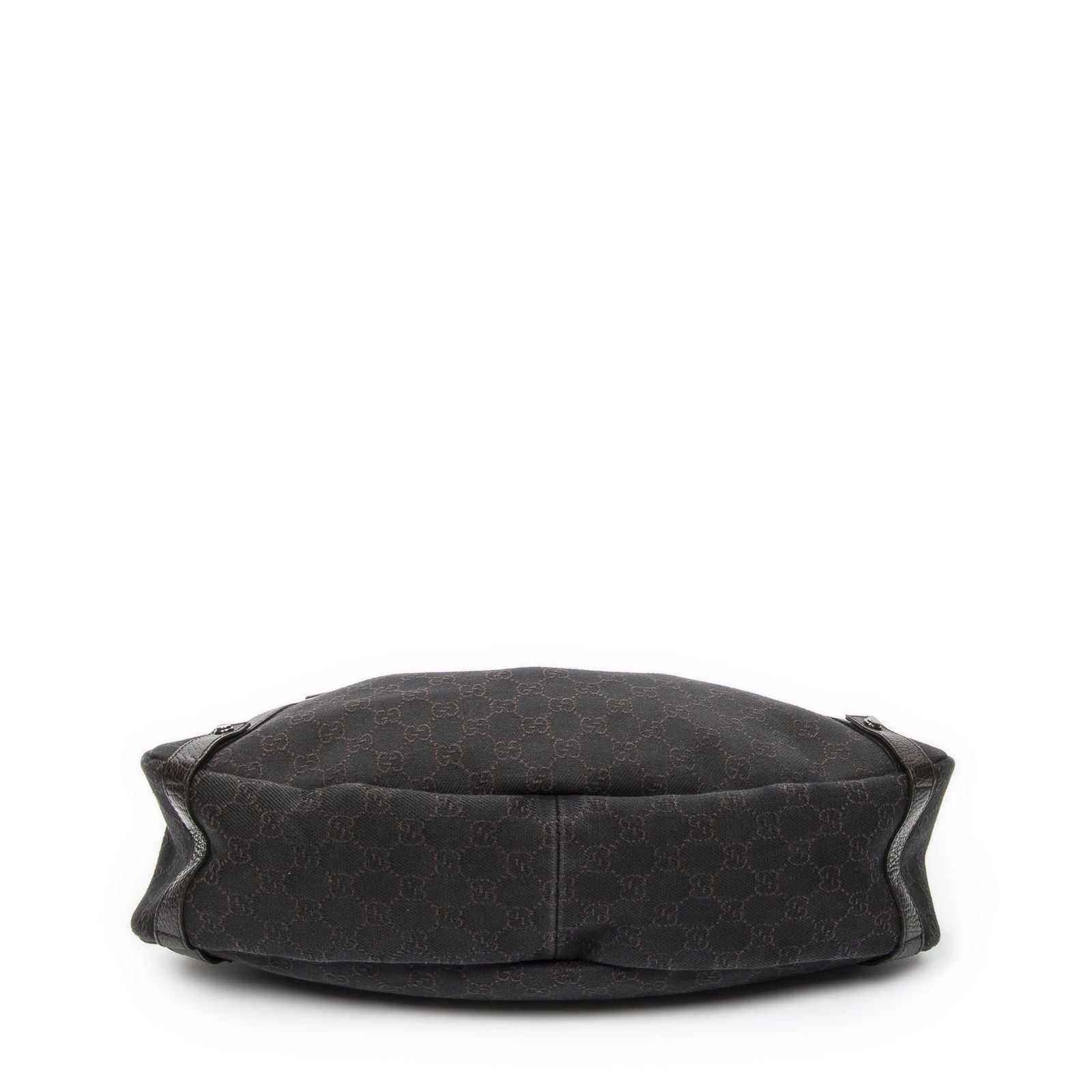 Gucci Abbey Hobo Diagonal Dark Brown GG Denim Canvas — view 6