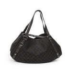 Gucci Abbey Hobo Diagonal Dark Brown GG Denim Canvas — view 5