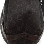 Gucci Abbey Hobo Diagonal Dark Brown GG Denim Canvas — view 8