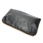 Celine Macadam Flap Clutch Black Brown Calfskin Leather — view 2