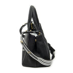 Prada Canapa Small Tote Black Canvas — view 3