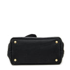 Prada Canapa Small Tote Black Canvas — view 6