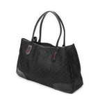 Gucci Large Web Princy Tote Black GG Nylon Canvas — view 2