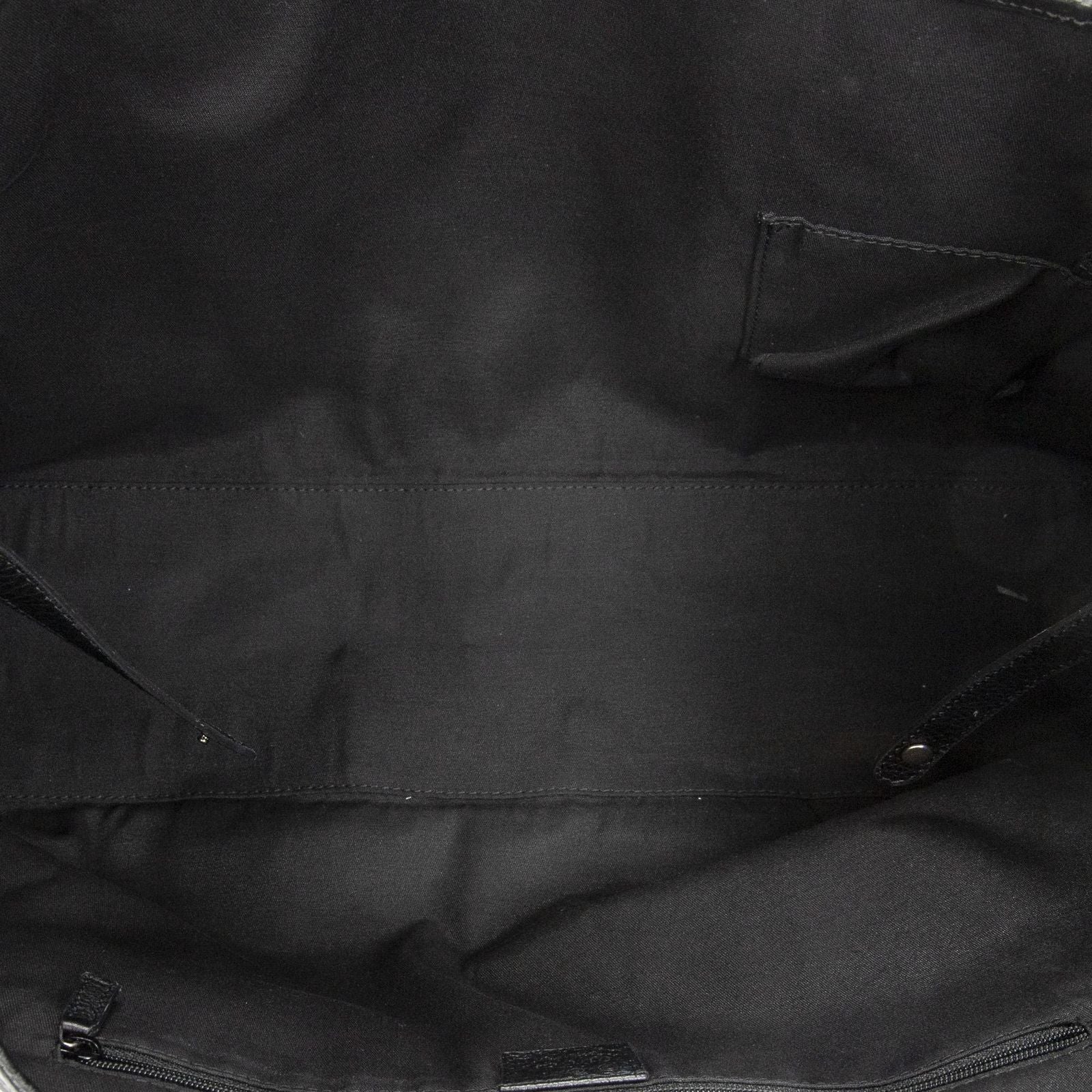 Gucci Large Web Princy Tote Black GG Nylon Canvas — view 9