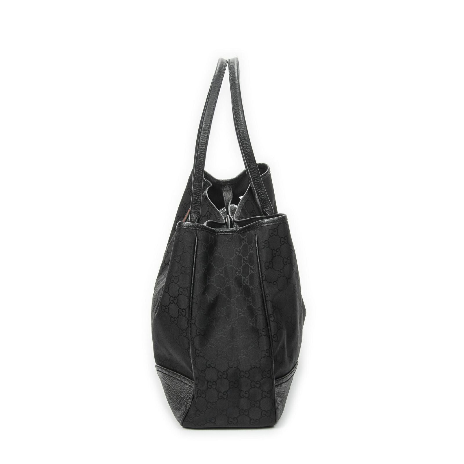 Gucci Large Web Princy Tote Black GG Nylon Canvas — view 4