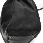 Gucci Large Web Princy Tote Black GG Nylon Canvas — view 8
