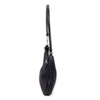 Prada Small Zip Hobo Purple Black Nylon Canvas — view 3