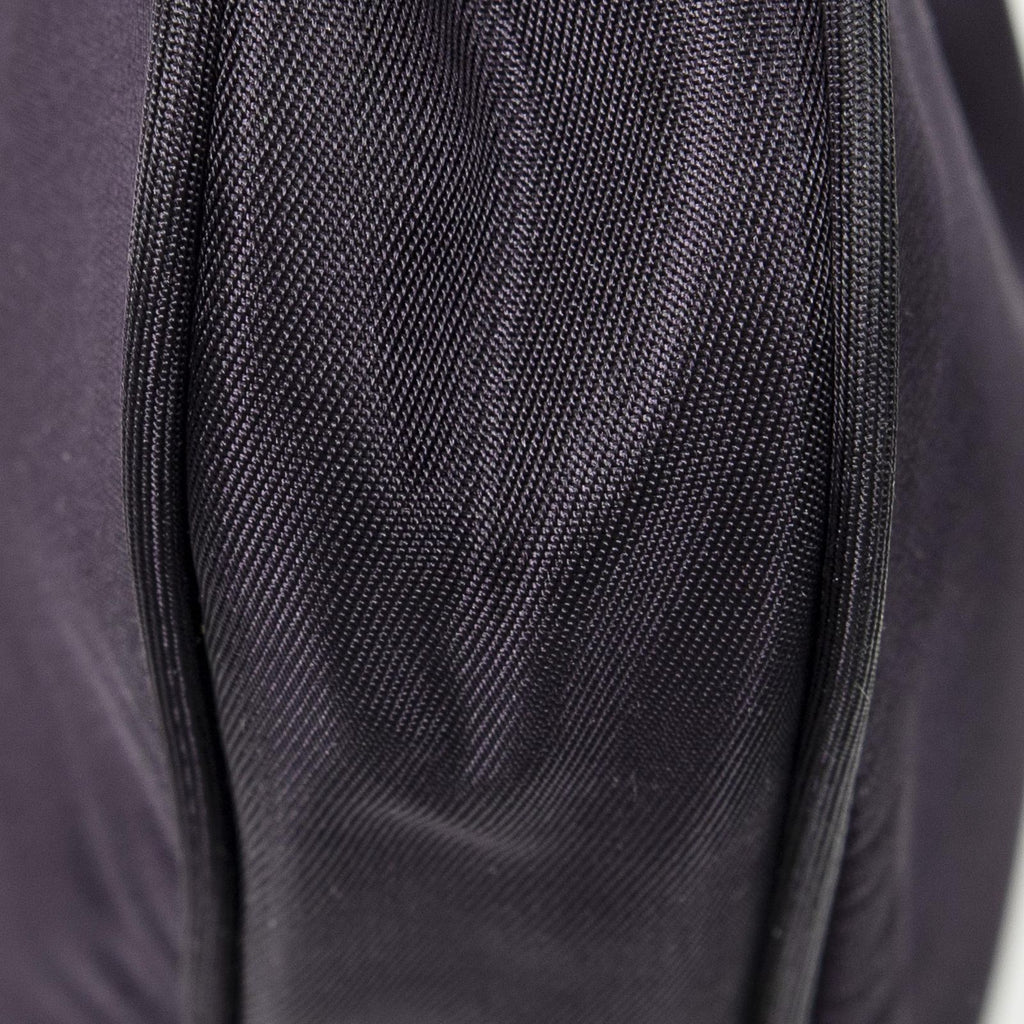 Prada Small Zip Hobo Purple Black Nylon Canvas — view 8