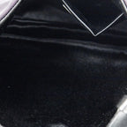 Prada Small Zip Hobo Purple Black Nylon Canvas — view 9