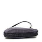 Prada Small Zip Hobo Purple Black Nylon Canvas — view 6
