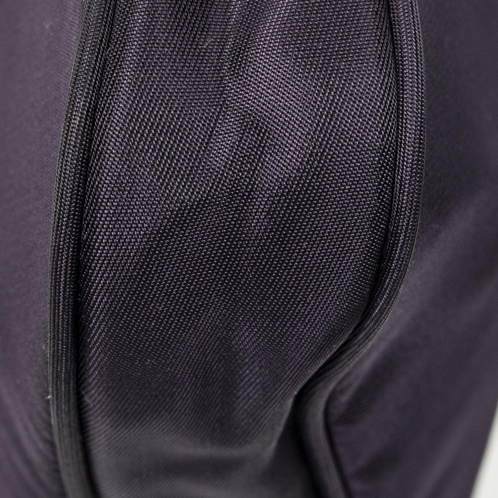 Prada Small Zip Hobo Purple Black Nylon Canvas — view 7