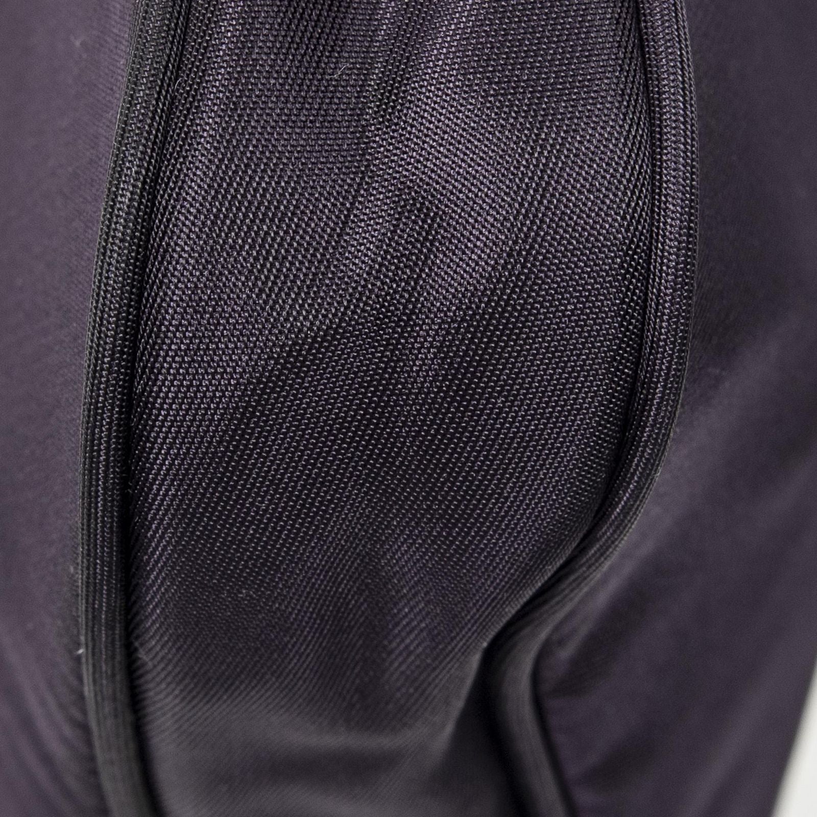 Prada Small Zip Hobo Purple Black Nylon Canvas — view 7
