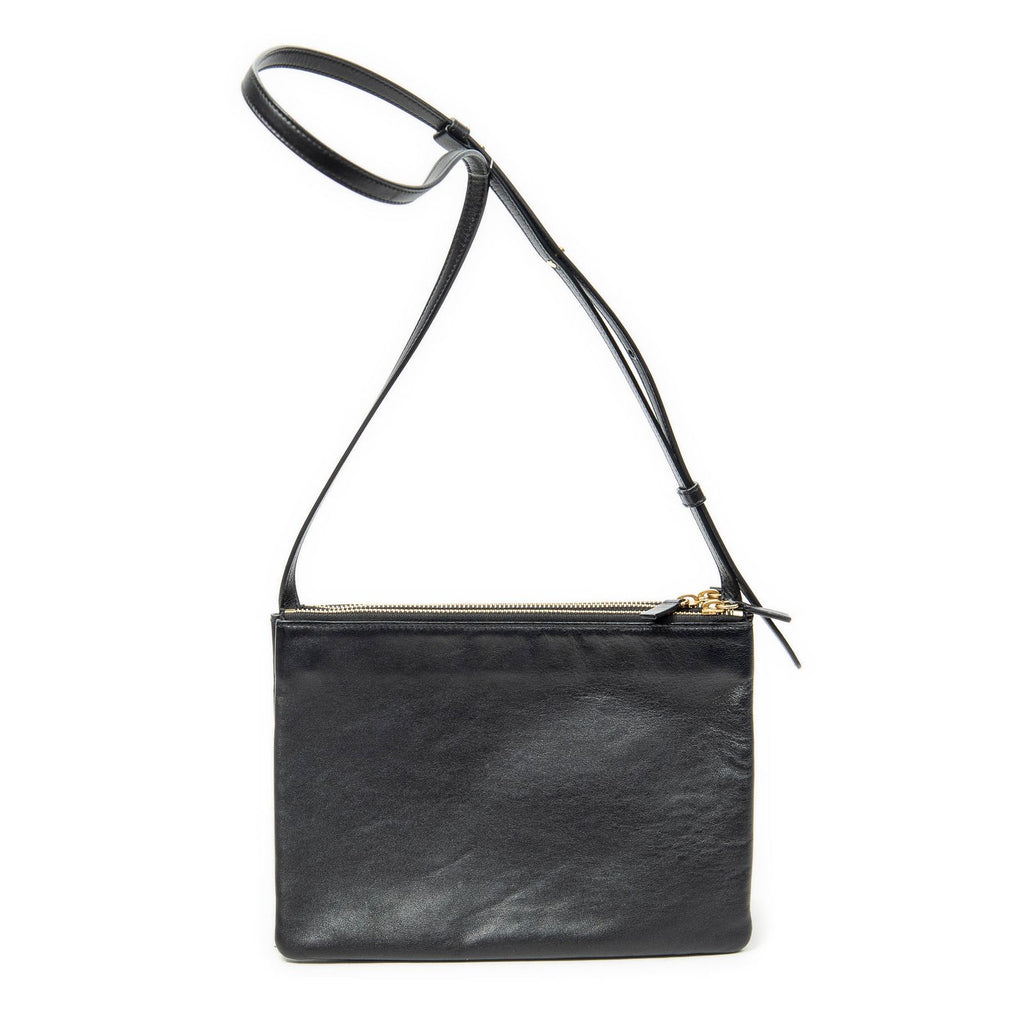 Celine Large Trio Crossbody Black Calfskin Leather — view 5