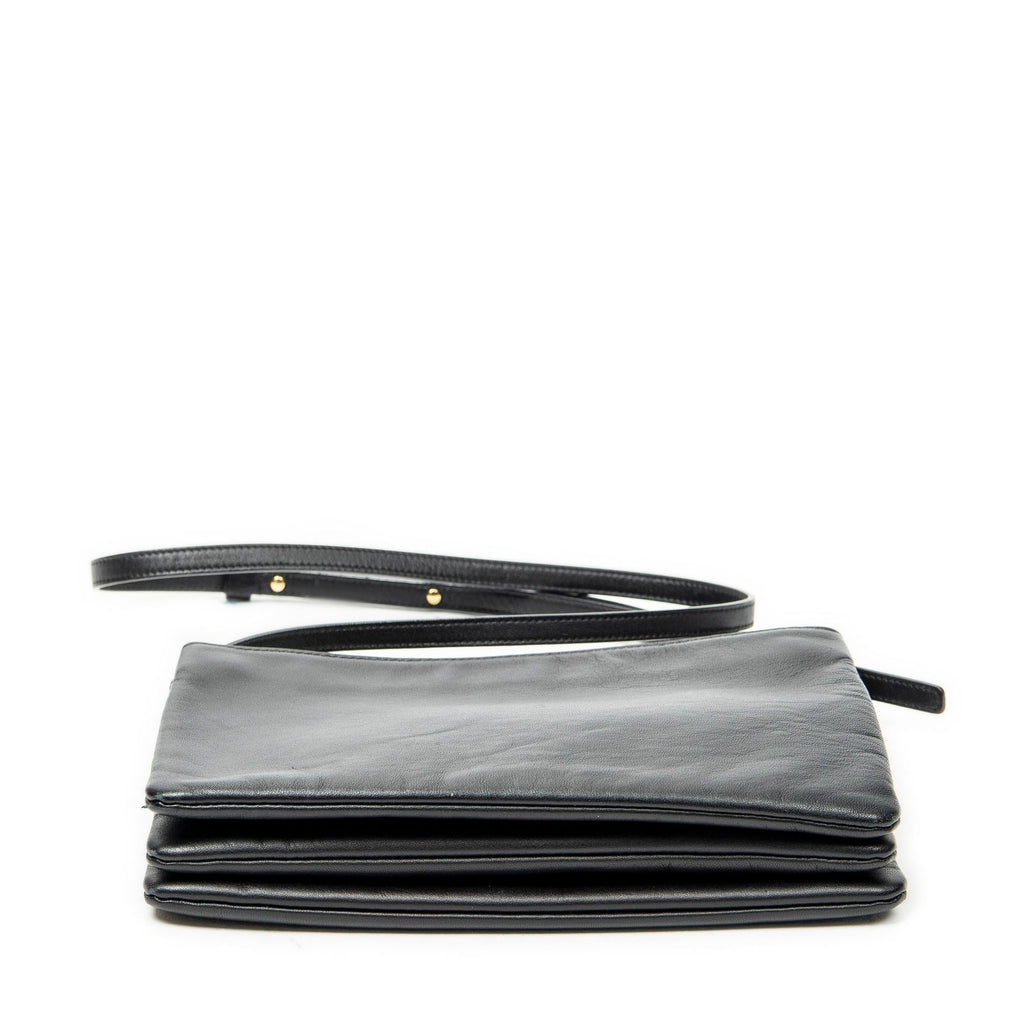 Celine Large Trio Crossbody Black Calfskin Leather — view 6