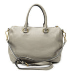 Prada Convertible Boston Gray Vitello Dyno Shoulder — view 5