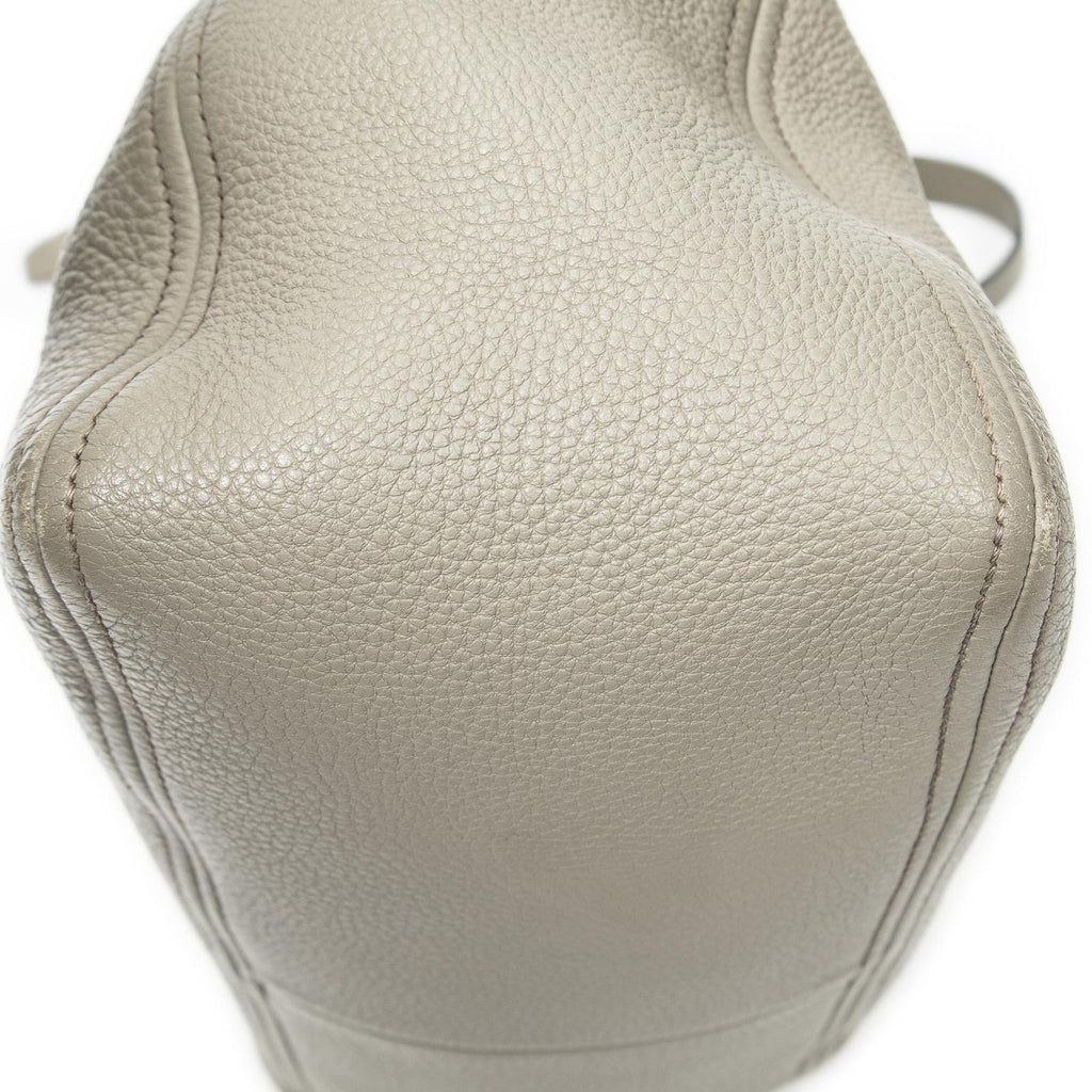 Prada Convertible Boston Gray Vitello Dyno Shoulder — view 8