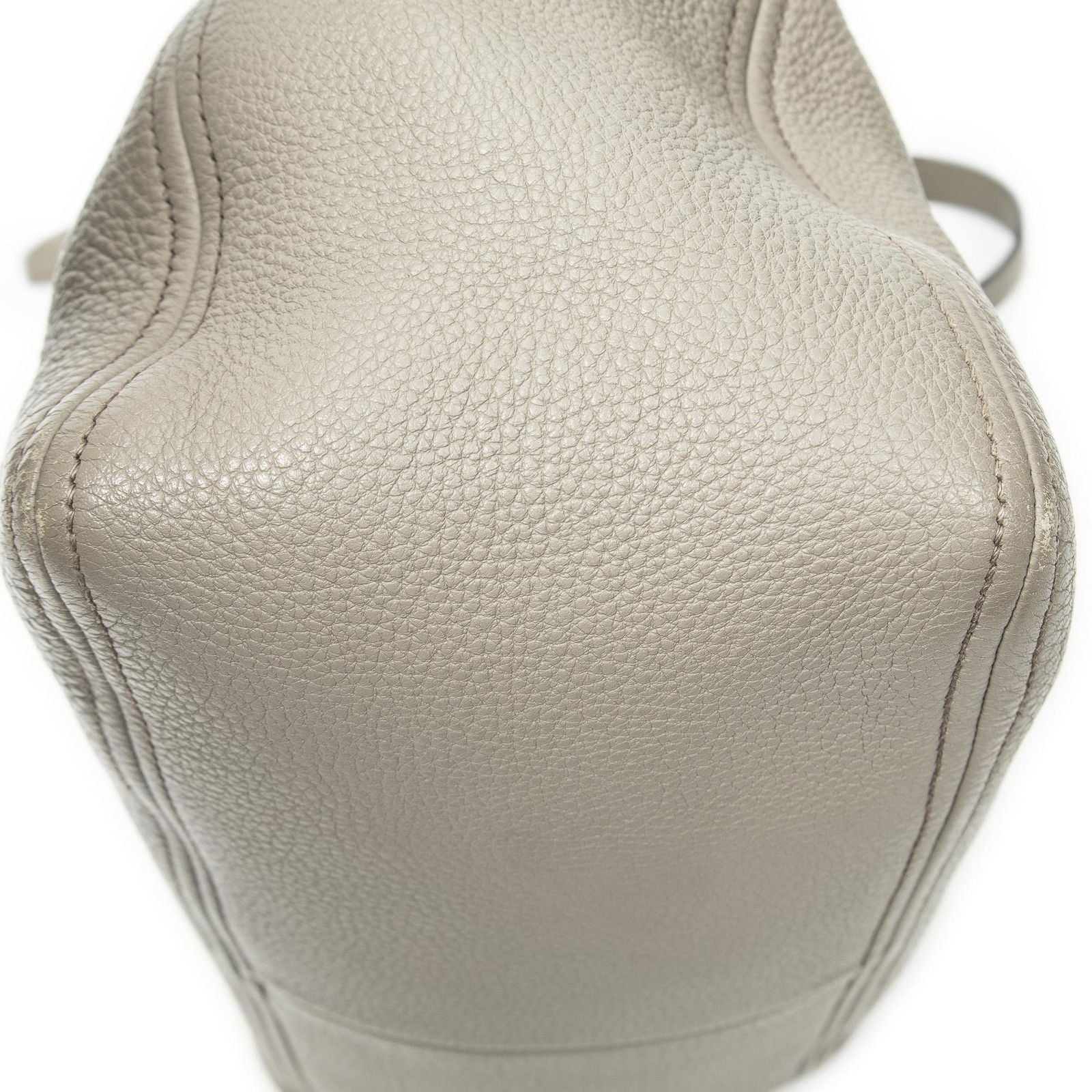 Prada Convertible Boston Gray Vitello Dyno Shoulder — view 8