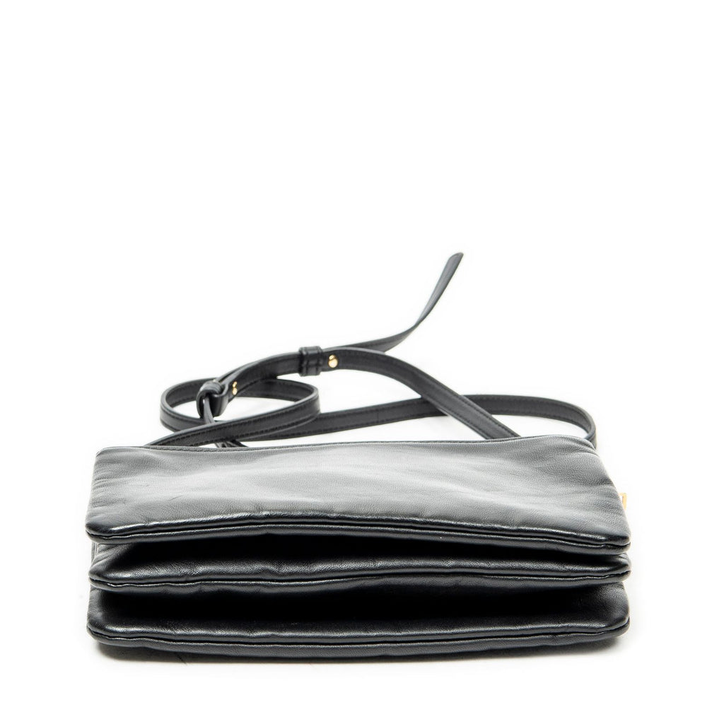 Celine Small Trio Crossbody Black Calfskin Leather — view 6