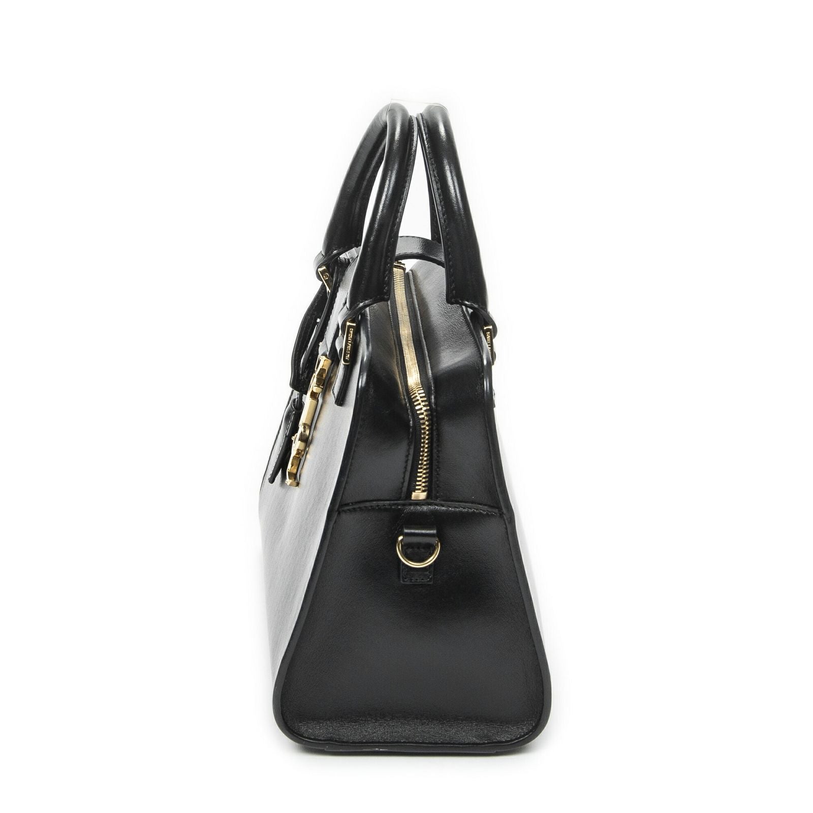 Saint Laurent Monogram Cabas Black Calfskin Leather Tote — view 3