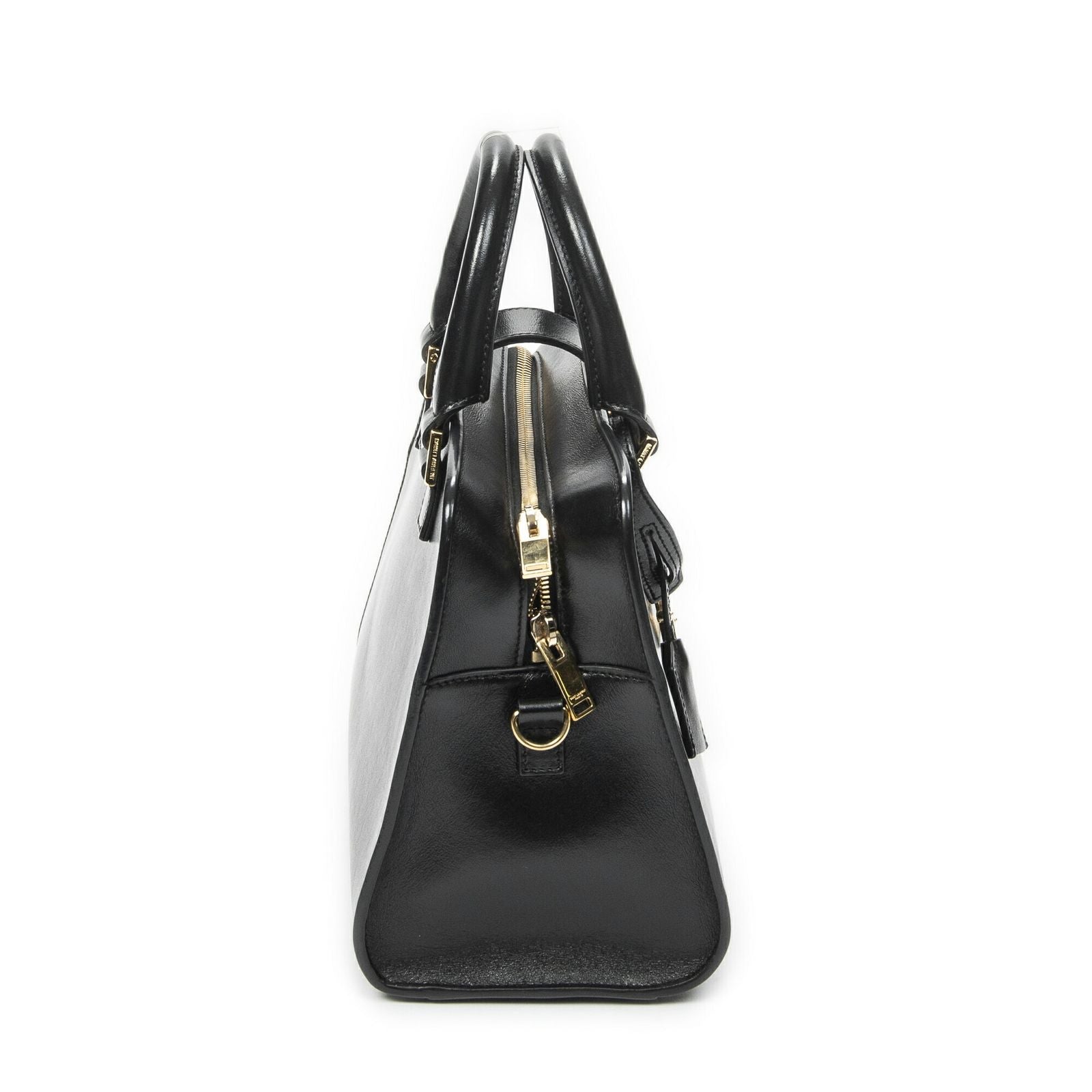 Saint Laurent Monogram Cabas Black Calfskin Leather Tote — view 4