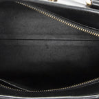 Saint Laurent Monogram Cabas Black Calfskin Leather Tote — view 9