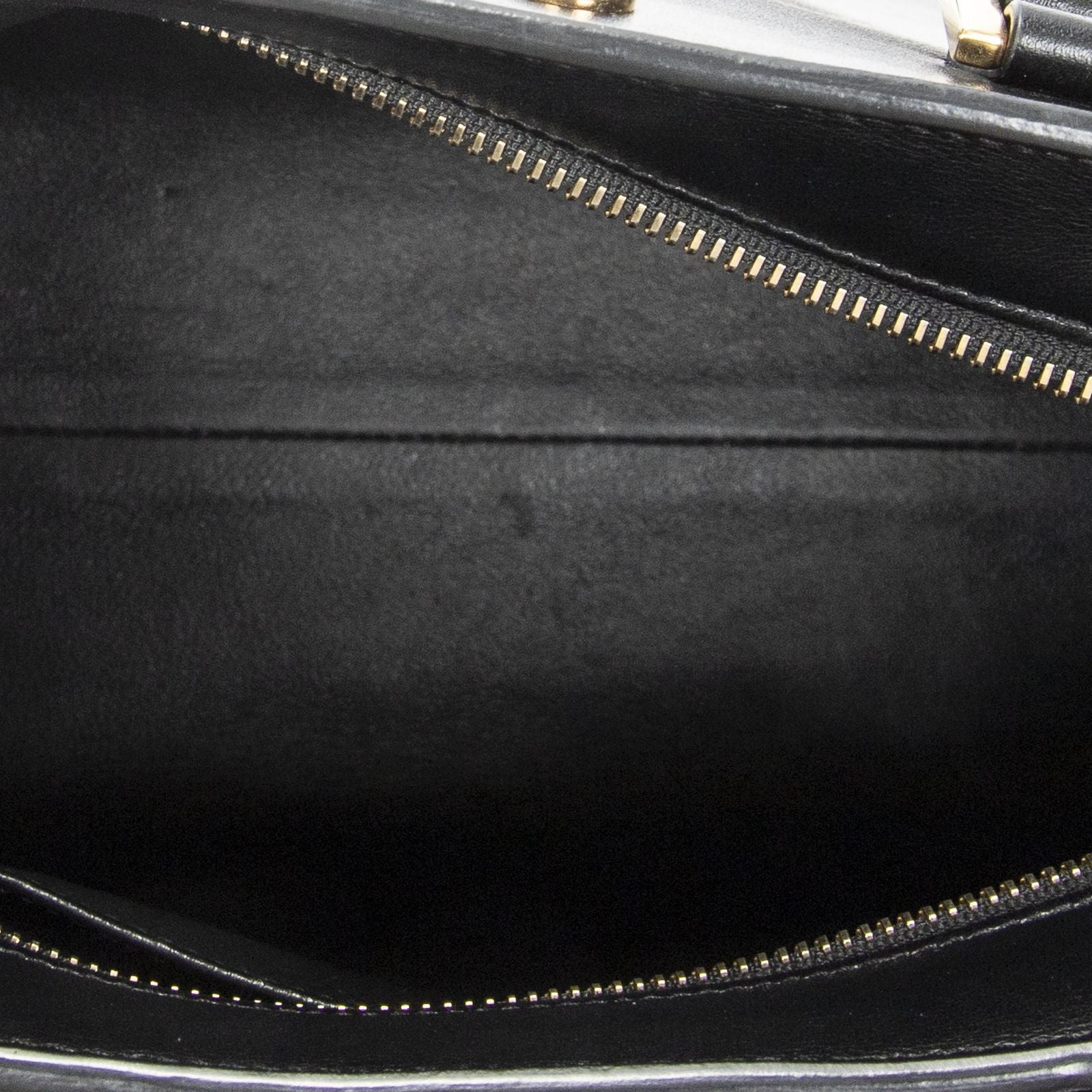 Saint Laurent Monogram Cabas Black Calfskin Leather Tote — view 9