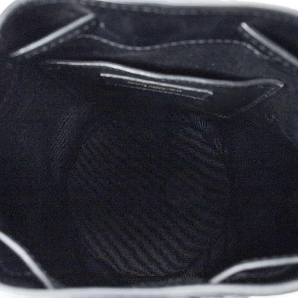 Saint Laurent Small Talitha Bucket Bag Black Calfskin Leather — view 9