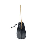Saint Laurent Small Talitha Bucket Bag Black Calfskin Leather — view 3