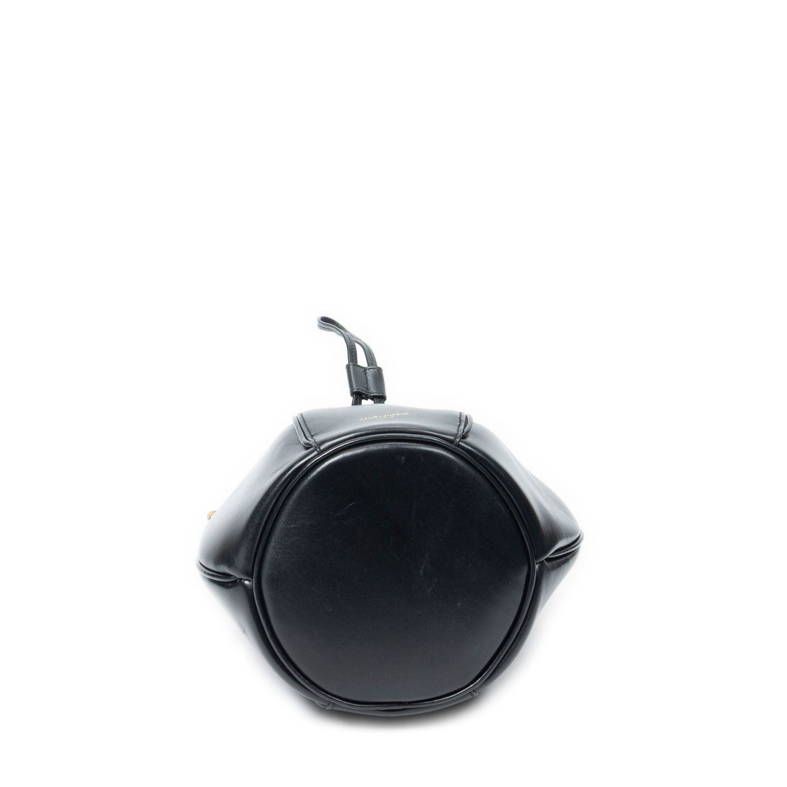 Saint Laurent Small Talitha Bucket Bag Black Calfskin Leather — view 6