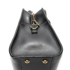 Saint Laurent Monogram Cabas Black Calfskin Leather Tote — view 7