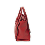 Celine Mini Luggage Red Gray Leather — view 4