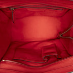 Celine Mini Luggage Red Gray Leather — view 9