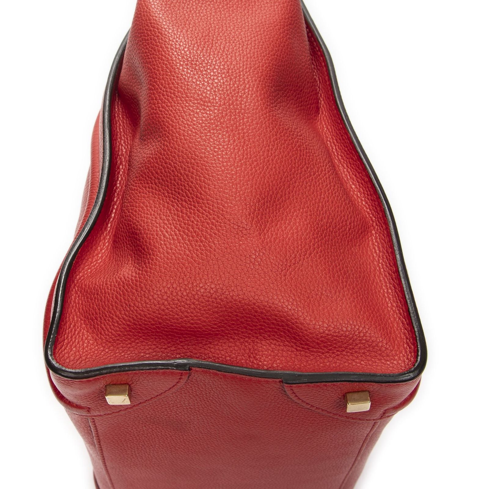 Celine Mini Luggage Red Gray Leather — view 7