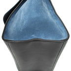 Celine Small Bicolor Trapeze Blue Black Smooth Leather Shoulder — view 8