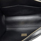 Celine Small Bicolor Trapeze Blue Black Smooth Leather Shoulder — view 9