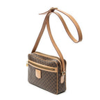 Celine Zip Crossbody Brown Macadam Canvas — view 2
