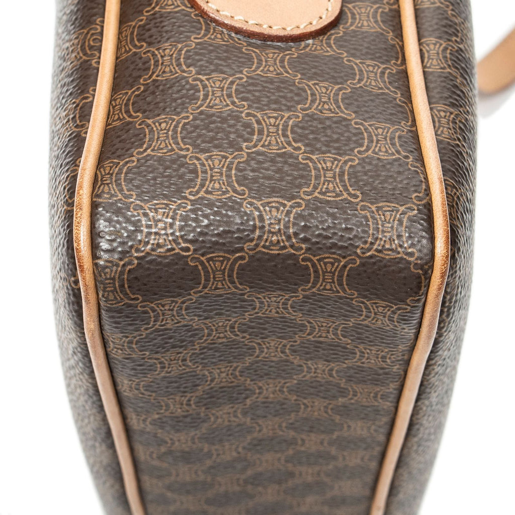 Celine Zip Crossbody Brown Macadam Canvas — view 8