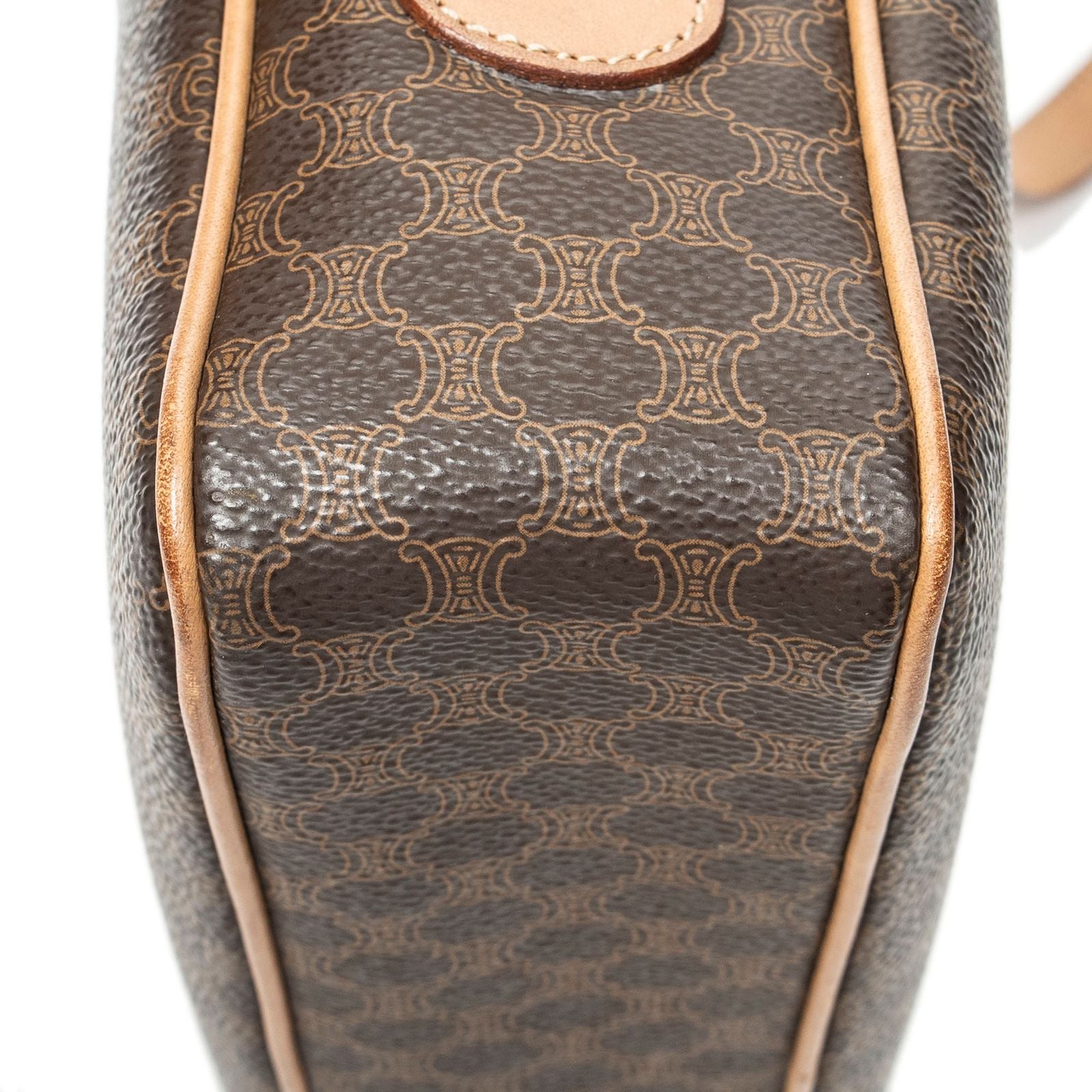 Celine Zip Crossbody Brown Macadam Canvas — view 8