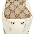 Gucci Britt Satchel Beige Ivory GG Canvas — view 7