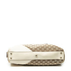 Gucci Britt Satchel Beige Ivory GG Canvas — view 6