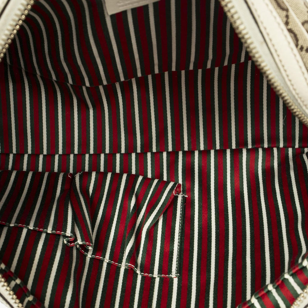 Gucci Britt Satchel Beige Ivory GG Canvas — view 9