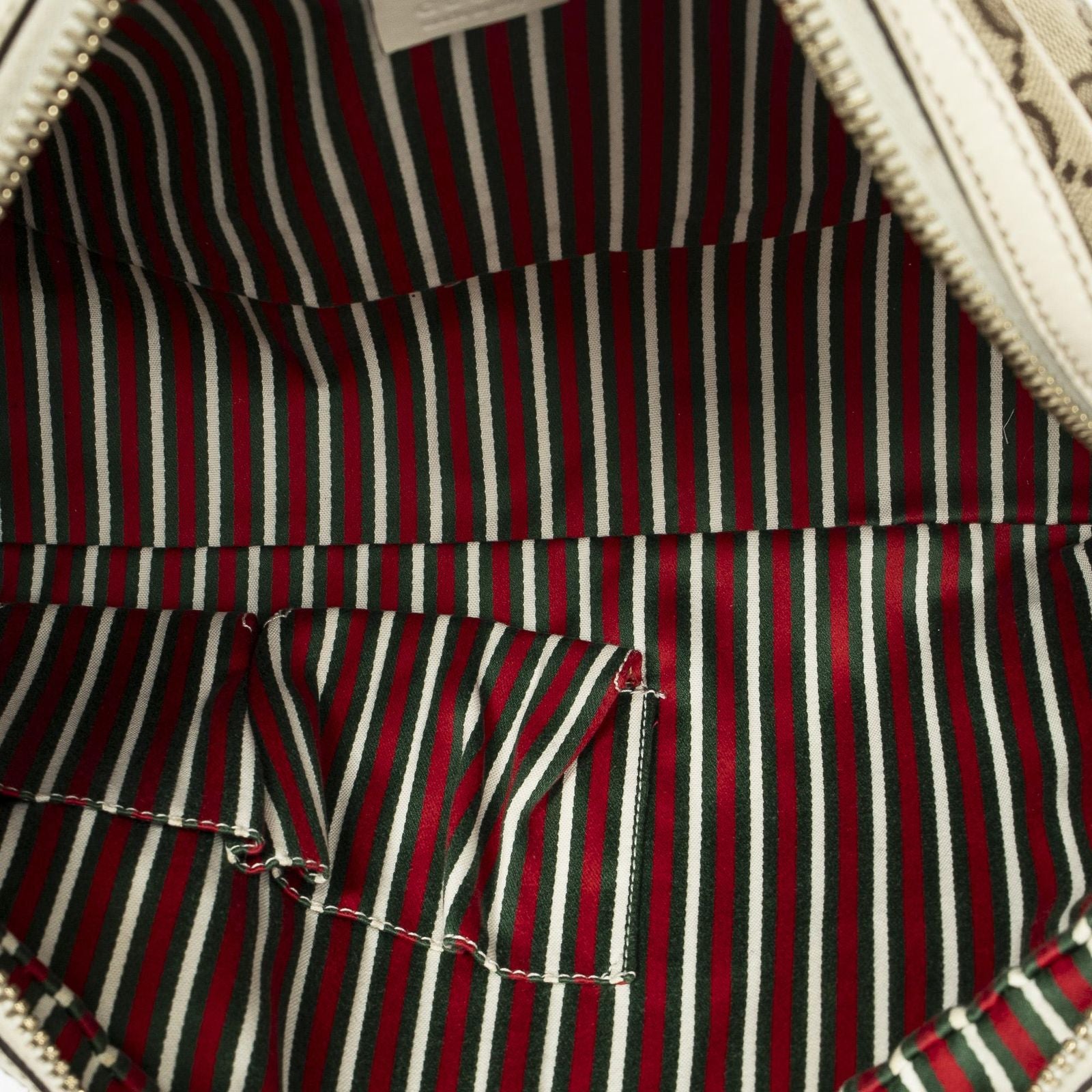 Gucci Britt Satchel Beige Ivory GG Canvas — view 9