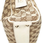 Gucci Britt Satchel Beige Ivory GG Canvas — view 8